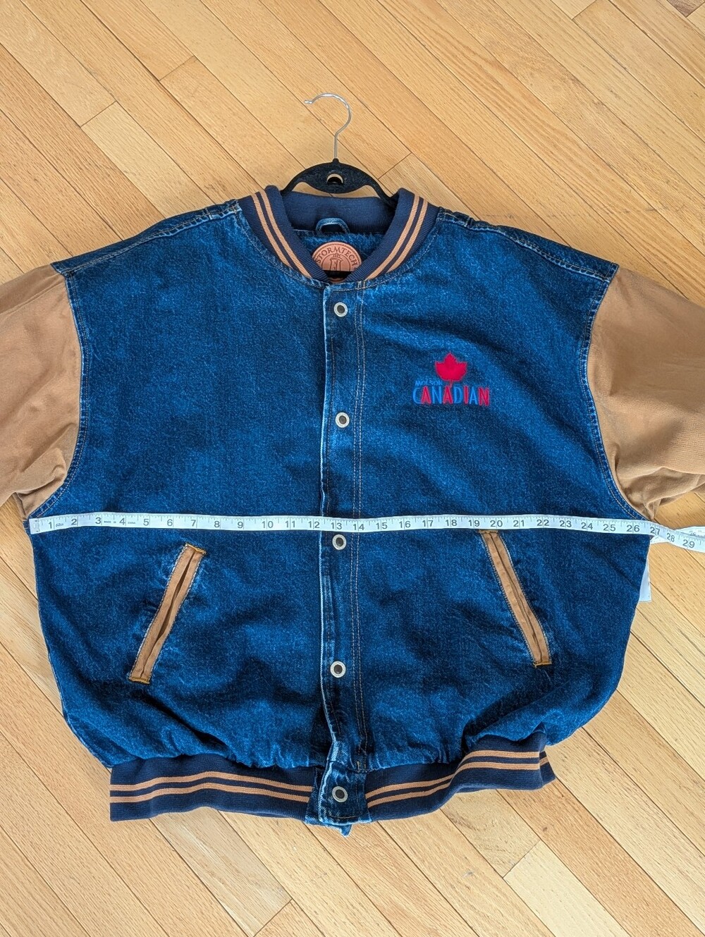 Vintage 90s Molson Canadian Varsity Jacket by Stormtech L - Picture 3 of 8